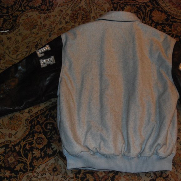 Pelle Pelle Legendary Limited Edition Gray Wool & Brown Leather Jacket men's 2XL - Picture 9 of 16